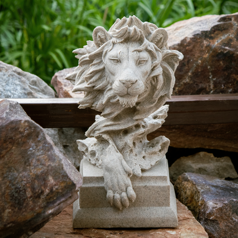 Stone Lion At Rest