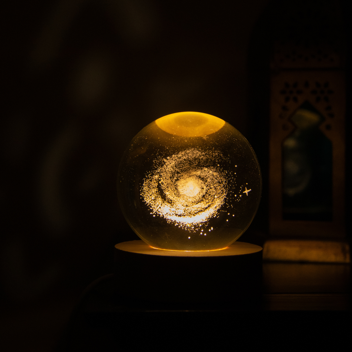 Crystal Globe Of The Milky Way Galaxy