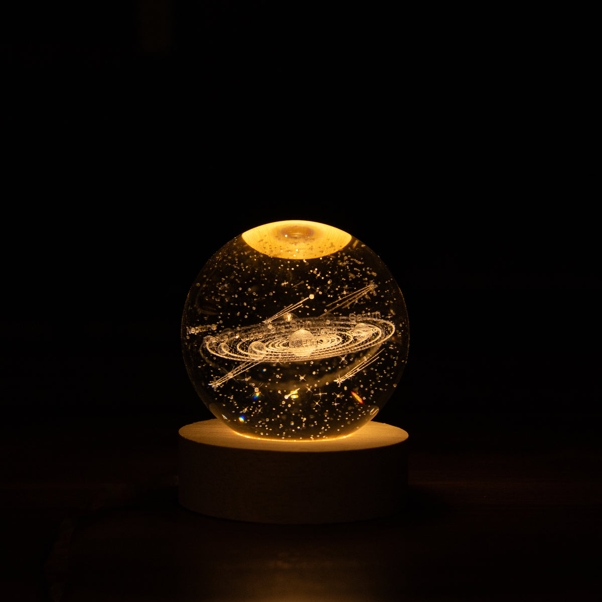 Crystal Globe Of The Solar System