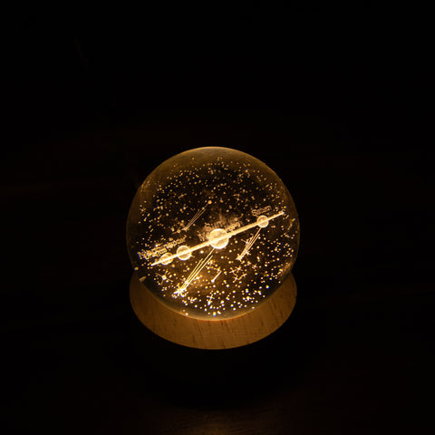 Crystal Globe Of The Solar System